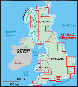 Map of UK Beaches