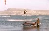 Kitesurfing and Windsurfing, Portland Harbour, Dorset