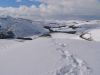 Snowboarding in Wales. East of Aberystwyth.