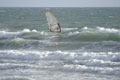 Justal, Widsurfing. Borth, West Wales